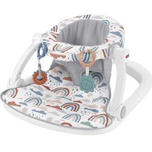 NEW Fisher-Price Portable Baby Chair Sit-Me-Up Floor Seat, Rainbow Showers